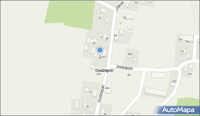 Godzięcin, Godzięcin, 43, mapa Godzięcin