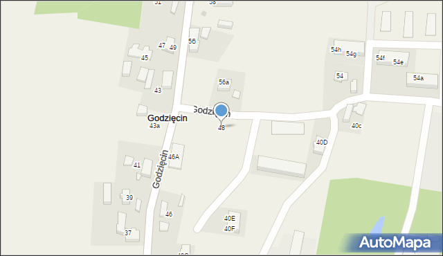 Godzięcin, Godzięcin, 48, mapa Godzięcin