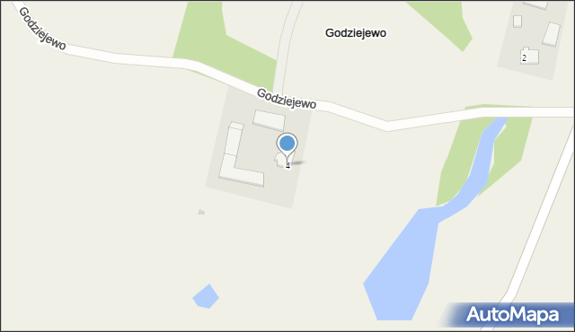 Godziejewo, Godziejewo, 4, mapa Godziejewo