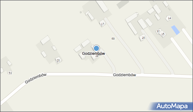 Godziembów, Godziembów, 70, mapa Godziembów