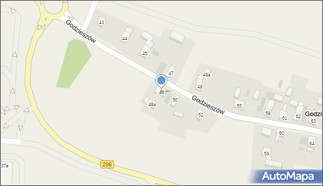 Godzieszów, Godzieszów, 48, mapa Godzieszów