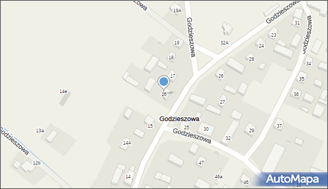 Godzieszowa, Godzieszowa, 16, mapa Godzieszowa