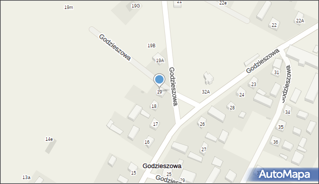 Godzieszowa, Godzieszowa, 19, mapa Godzieszowa