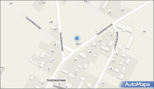 Godzieszowa, Godzieszowa, 32A, mapa Godzieszowa