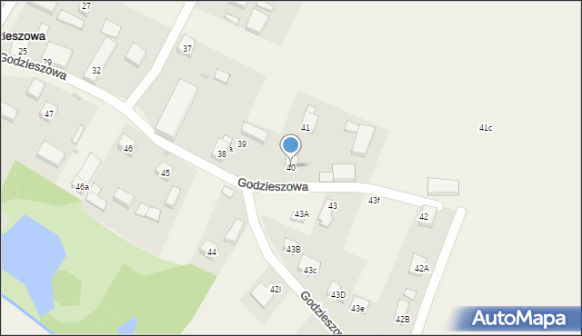 Godzieszowa, Godzieszowa, 40, mapa Godzieszowa