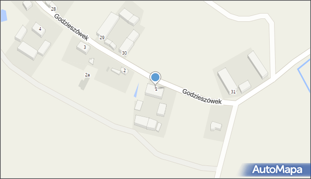 Godzieszówek, Godzieszówek, 1, mapa Godzieszówek