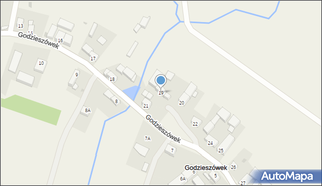 Godzieszówek, Godzieszówek, 19, mapa Godzieszówek