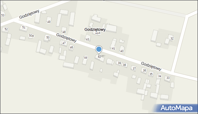 Godziętowy, Godziętowy, 42, mapa Godziętowy