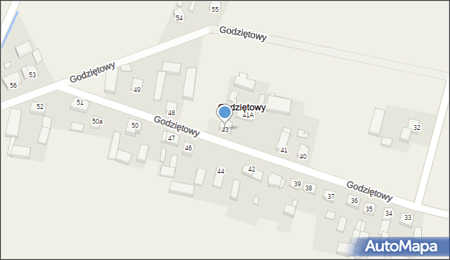 Godziętowy, Godziętowy, 43, mapa Godziętowy