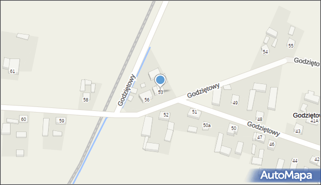 Godziętowy, Godziętowy, 53, mapa Godziętowy