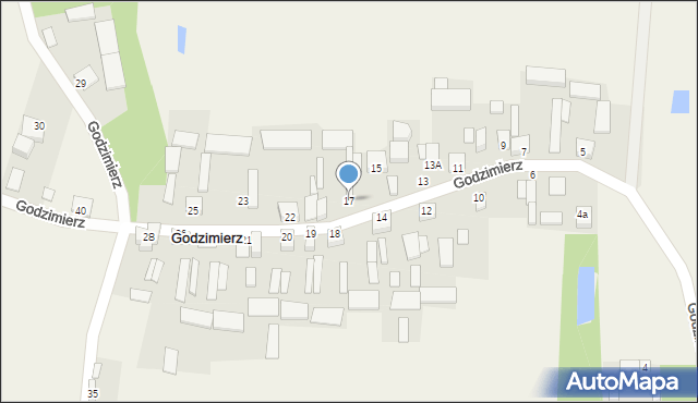 Godzimierz, Godzimierz, 17, mapa Godzimierz