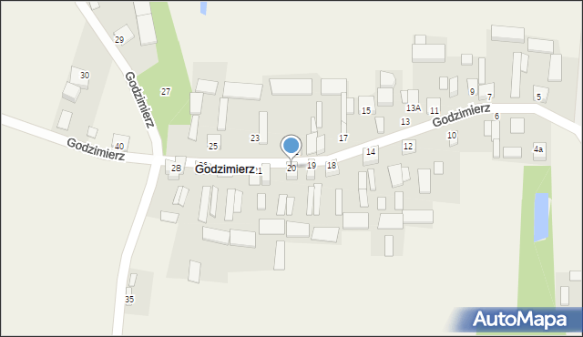 Godzimierz, Godzimierz, 20, mapa Godzimierz
