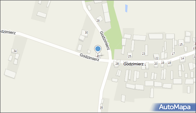 Godzimierz, Godzimierz, 40, mapa Godzimierz