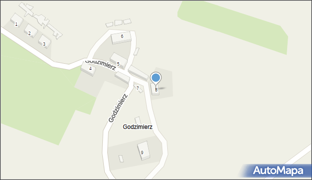 Godzimierz, Godzimierz, 8, mapa Godzimierz