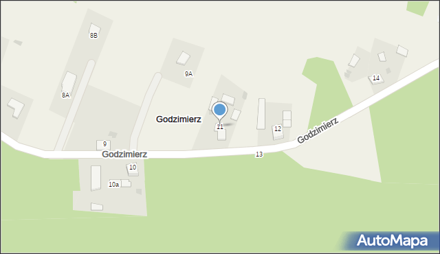 Godzimierz, Godzimierz, 11, mapa Godzimierz