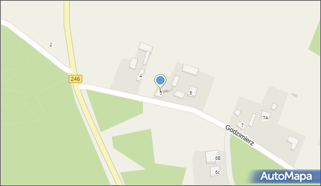 Godzimierz, Godzimierz, 5, mapa Godzimierz