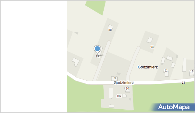 Godzimierz, Godzimierz, 8A, mapa Godzimierz