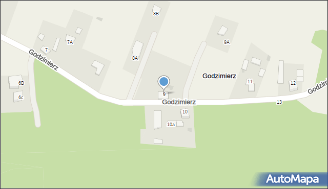 Godzimierz, Godzimierz, 9, mapa Godzimierz