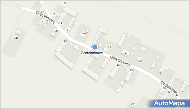 Godzinowice, Godzinowice, 17, mapa Godzinowice