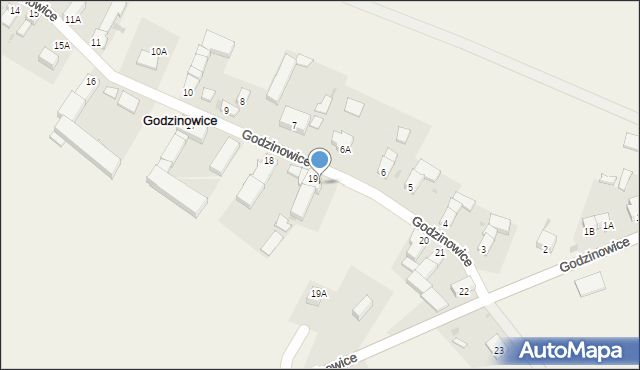 Godzinowice, Godzinowice, 19b, mapa Godzinowice