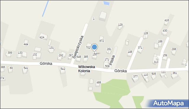 Godziszka, Górska, 130, mapa Godziszka