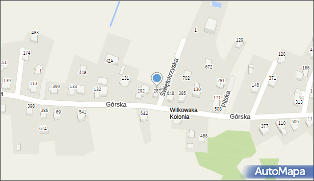 Godziszka, Górska, 283, mapa Godziszka