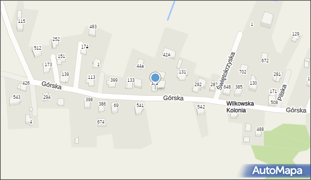 Godziszka, Górska, 42, mapa Godziszka