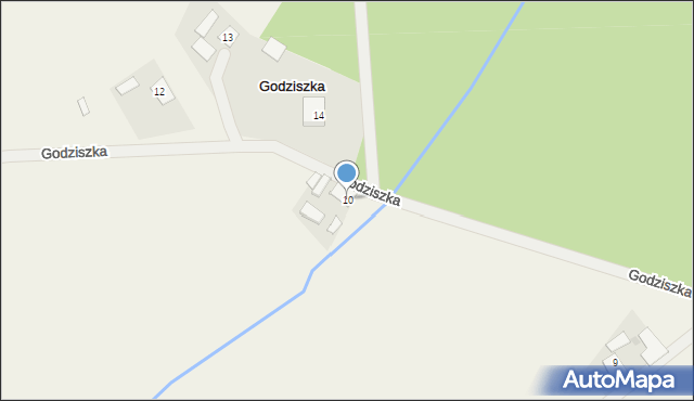 Godziszka, Godziszka, 10, mapa Godziszka