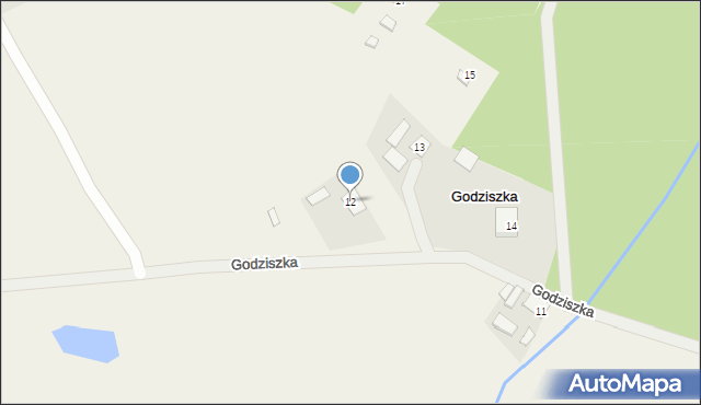 Godziszka, Godziszka, 12, mapa Godziszka