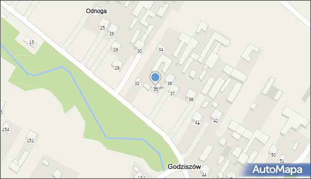 Godziszów, Godziszów Drugi, 35, mapa Godziszów