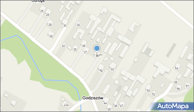 Godziszów, Godziszów Drugi, 38, mapa Godziszów