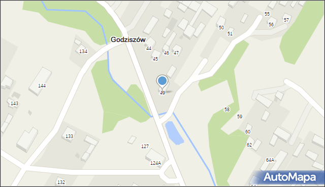 Godziszów, Godziszów Drugi, 49, mapa Godziszów