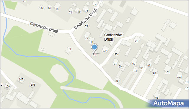 Godziszów, Godziszów Drugi, 81, mapa Godziszów