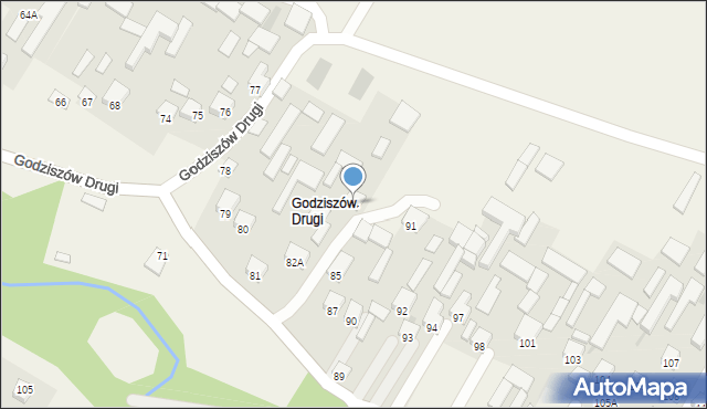 Godziszów, Godziszów Drugi, 84, mapa Godziszów