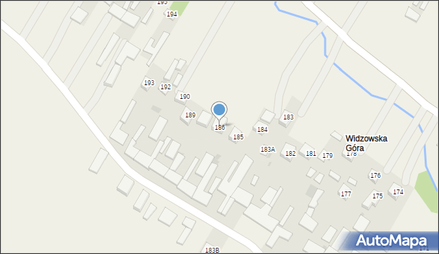 Godziszów, Godziszów Pierwszy, 186, mapa Godziszów