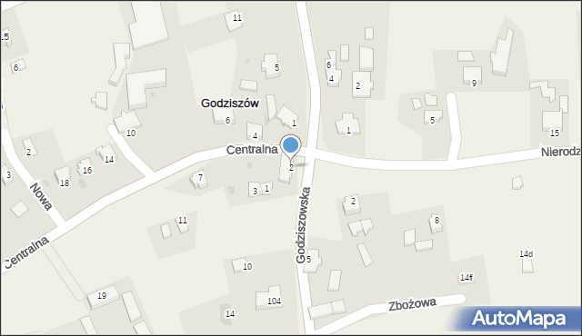 Godziszów, Godziszowska, 2, mapa Godziszów