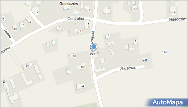 Godziszów, Godziszowska, 5, mapa Godziszów