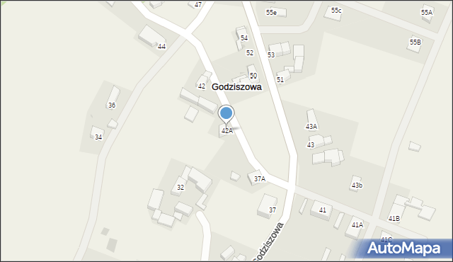 Godziszowa, Godziszowa, 42A, mapa Godziszowa