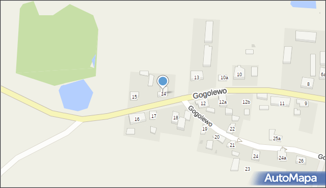 Gogolewo, Gogolewo, 14, mapa Gogolewo