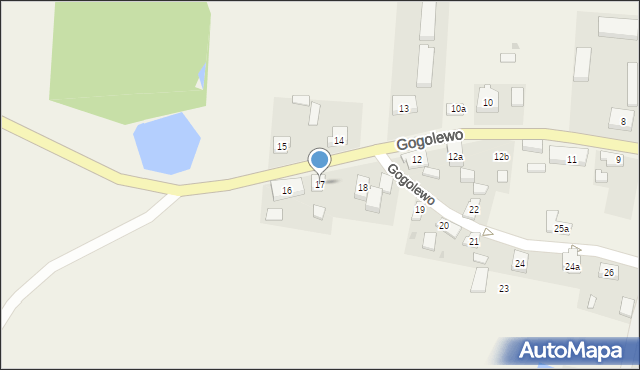 Gogolewo, Gogolewo, 17, mapa Gogolewo