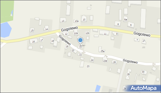 Gogolewo, Gogolewo, 22, mapa Gogolewo