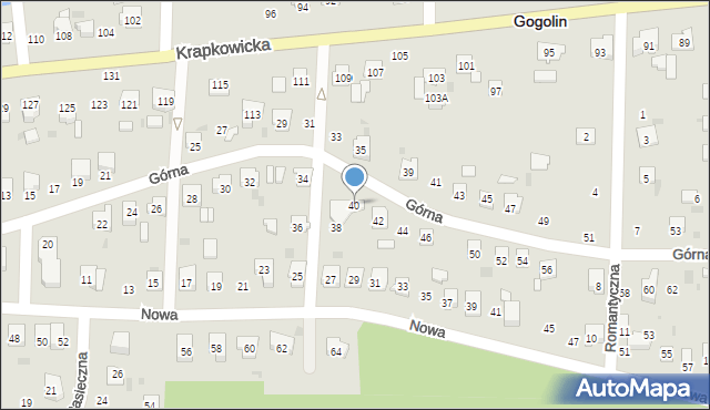 Gogolin, Górna, 40, mapa Gogolin