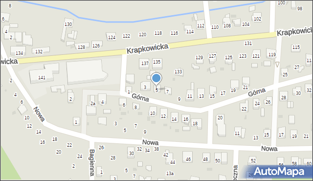 Gogolin, Górna, 5, mapa Gogolin