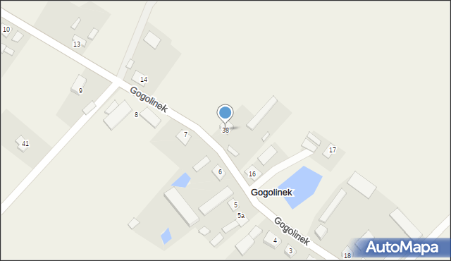 Gogolinek, Gogolinek, 38, mapa Gogolinek