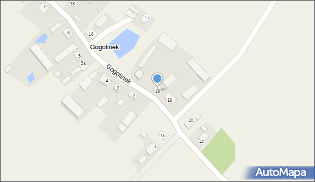 Gogolinek, Gogolinek, 9a, mapa Gogolinek