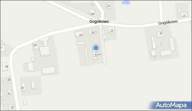 Gogółkowo, Gogółkowo, 21, mapa Gogółkowo