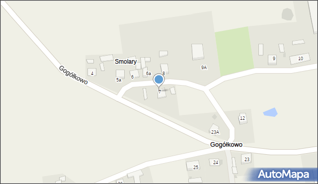 Gogółkowo, Gogółkowo, 7, mapa Gogółkowo