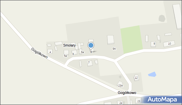 Gogółkowo, Gogółkowo, 8, mapa Gogółkowo