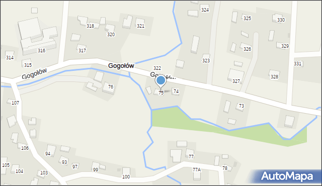 Gogołów, Gogołów, 75, mapa Gogołów