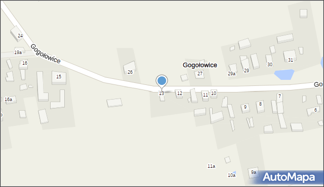 Gogołowice, Gogołowice, 13, mapa Gogołowice